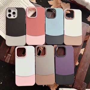 Soft TPU Hard PC 2in1 Funda de teléfono a prueba de golpes para <span class=keywords><strong>iPhone</strong></span> 16 Pro Max 15 Plus 14 13 Business Contraste Color para Huawei P70 - Product Image 4