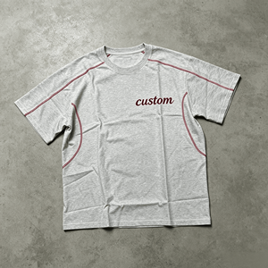 Camiseta Oversize de Streetwear con Bordado, 260G, de Alta Calidad, Manga Corta, 100% Algodón para Hombre - Product Image 5