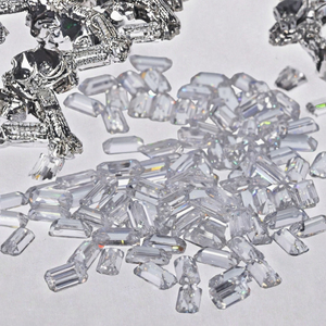 Diamantes Cultivados en Laboratorio con Corte Esmeralda DEF VS, Diamantes Sueltos Sintéticos Blancos para Joyería - Product Image 2