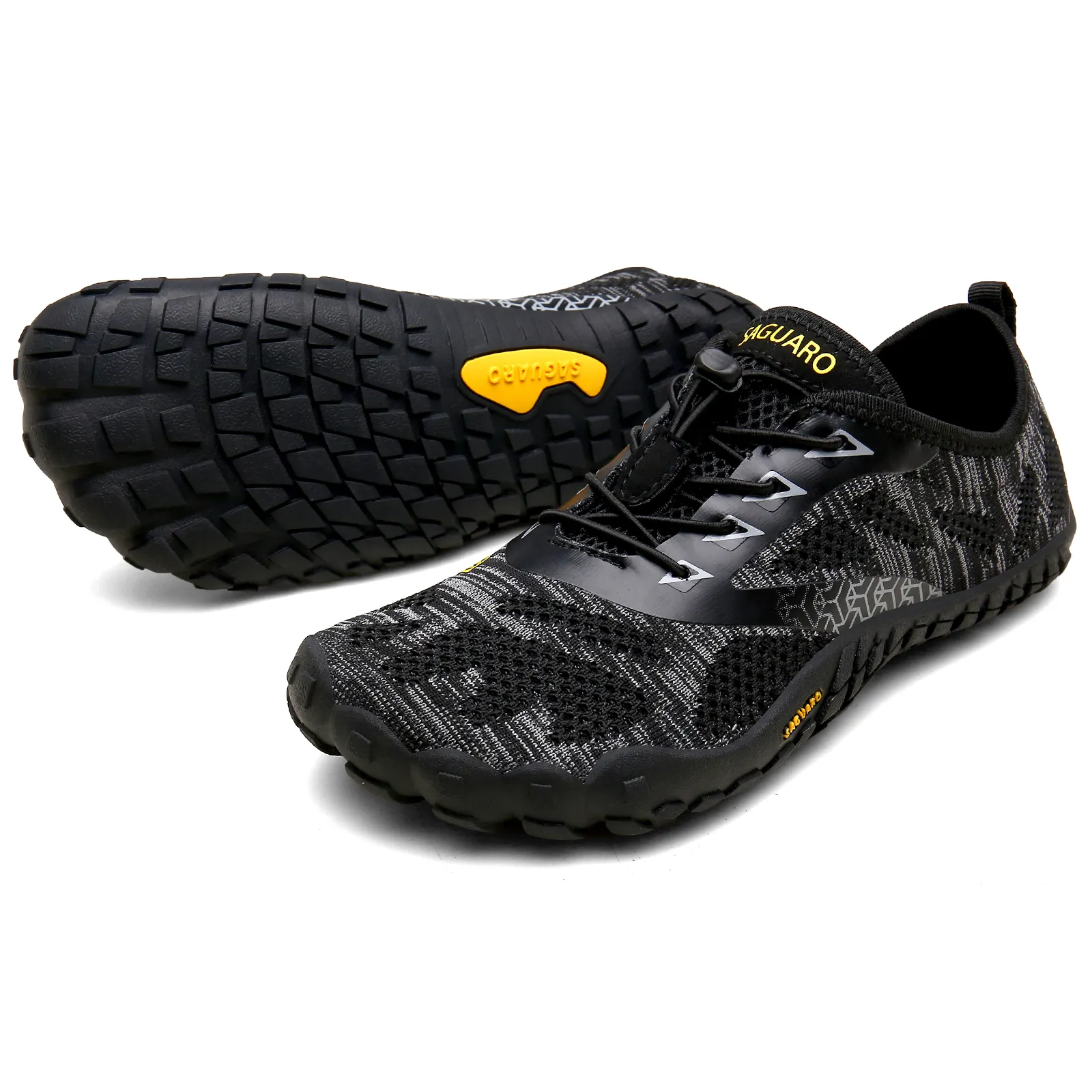 Black Men Sports Minimalist Barefoot Trail Skin-Friendly Shoes Running Shoes