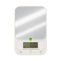 Báscula electrónica digital portátil multifunción de acero inoxidable para báscula de alimentos de cocina