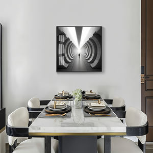 Peinture décorative artistique avec effet d'extension de lumière et d'ombre <span class=keywords><strong>sur</strong></span> <span class=keywords><strong>le</strong></span> mur de fond du <span class=keywords><strong>restaurant</strong></span> Peinture en porcelaine de cristal - Product Image 4