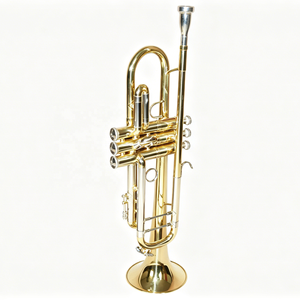 <span class=keywords><strong>Trompeta</strong></span> de Estructura Clásica con Lacado Dorado, Apta para Fabricantes de Instrumentos Musicales (OEM) - Product Image 1