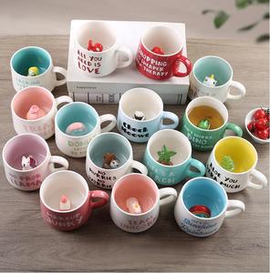 Novità carina 3D animale unicorno tazza da tè tazza in ceramica con manico per regali di compleanno di Natale bevanda calda caffè tè latte - Product Image 6
