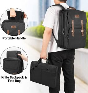 Bolsa Portacuchillos de Chef con 20 Bolsillos en Total, Resistente a las Manchas, para Cuchillos y Utensilios de Cocina, Ideal para Estudiantes Culinarios (Muestra Gratis) - Product Image 4