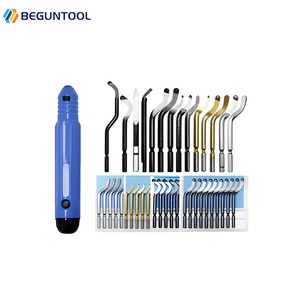 10 piezas/caja Cuchillas para desbarbar BS1010 BS1018, Raspador de desbarbado de acero HSS para metal, plástico y madera, Compatible con mangos <span class=keywords><strong>Noga</strong></span>/NG - Product Image 5
