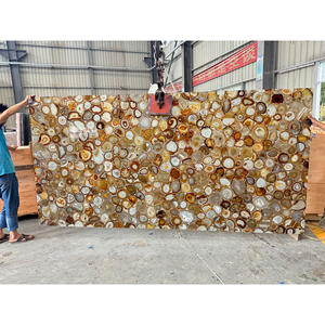 하이 엔드 장식 재료 대형 천연 광택 레드 옥수 마노 석판 - Product Image 5