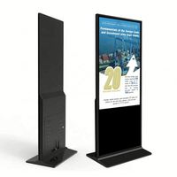 Écran tactile Android Windows 55 pouces, lecteur publicitaire pour kiosque, affichage LCD ultra-fin, support de sol numérique pour centre commercial