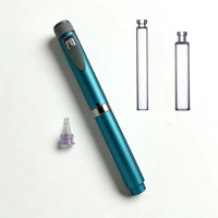 Kartrid Jarum Suntik Tipe Pena Kaca Borosilikat Sedang 3ml dengan Penutup Karet, Sablon Sutra, Sterilisasi Uap Laboratorium, Reed