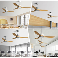 Dernière conception Corps de ventilateur en métal Collocation ABS Pale de ventilateur Télécommande Intérieur Ventilateurs de plafond modernes