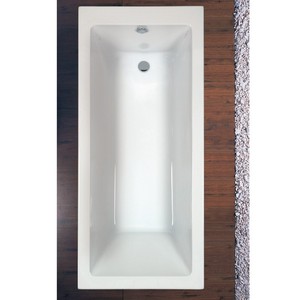 Vasca da Bagno in Acrilico Kamalu KM200 130x70cm Bianco Lucido Design Elegante - Product Image 2