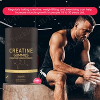 Créatine monohydrate en gommes Julong, marque privée, halal, végétalien, 5000 mg, pré-entraînement, croissance musculaire, boost d'énergie