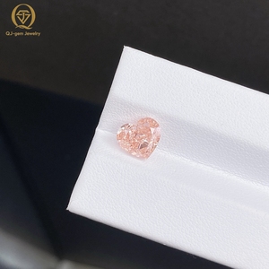 Diamant rose en forme de cœur cultivé en laboratoire 1ct-3ct, diamants roses fantaisie vifs créés en laboratoire, diamants certifiés IGI pour la fabrication de bagues - Product Image 3