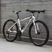Vélo de montagne à cadre en acier haute vitesse personnalisable, 21 vitesses, freins à disque, roues de 26/29 pouces, modèle SH-MTB Explore