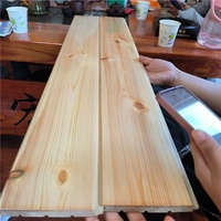 Panneaux muraux de sauna extérieur en bois massif modernes fabriqués en usine avec des planches de pin résistantes à l'humidité