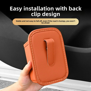 Support de tasse universel en PU pour portière de voiture, boîte de rangement multifonctionnelle, organisateur de siège arrière – Vente directe usine - Product Image 4
