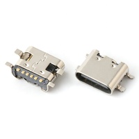 Connecteur USB Type-C femelle 6P, connecteur de type C, prise USB Type-C, connecteur USB-C femelle SMT