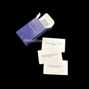 คอสเพลย์มินิพ็อกเก็ตการ์ดเกมความจริงหรือกล้าเล่นไพ่ในบรรจุภัณฑ์กล่องกระดาษ - Product Image 5