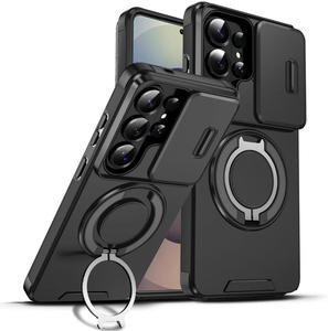 Étui anti-chute à fenêtre coulissante avec support magnétique pour Samsung S26 Ultra, A57, S24, S23 Plus, A17, S25 <span class=keywords><strong>FE</strong></span>, S26, S25 Edge - Product Image 1