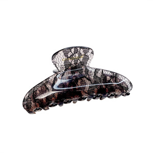 Chasesun Grande pince à cheveux en dentelle de 13 cm pour queues de cheval, usage quotidien - Product Image 5