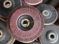Disque à lamelles en oxyde d'aluminium de haute qualité 4,5 pouces (115 mm) pour le meulage des métaux et de l'acier inoxydable, grain 80
