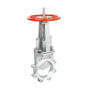 AISI 304 AISI316 FC Cast Iron Carbon Steel ASTM A216 WCB Knife Gate Valve Manual Hande Wheel Operation 3.1 certificate