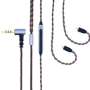 MMCX Bronze Headphone <b>Cable</b> 120cm With <b>Microphone</b> For Shure SE535 SE846 - Product Image 4