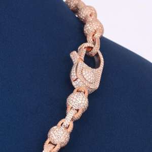 Collar de Plata de Ley 925 con Diamante Cultivado, Cadena de Lujo, Joyería Fina Elegante para Uso Diario, Regalo, Compromiso, Boda - Product Image 4