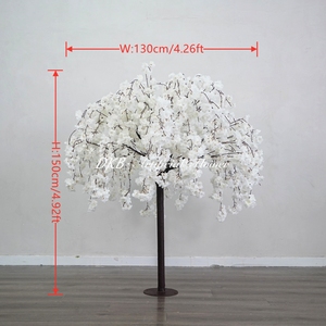 Árbol de Flores de Cerezo Artificial al por Mayor, Árbol de Cerezo Blanco, Rosa y Rojo para Centros de Mesa de Boda y Decoración - Product Image 2