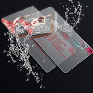 Empresa personalizada de doble cara de impresión personalizada Tarjeta de visita de plástico 0,76 Tarjeta de identificación de PVC brillante - Product Image 4