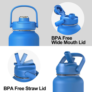 Frasco de vaso aislado al vacío de acero inoxidable 304 botella de agua al aire libre botella deportiva de gran capacidad - Product Image 5