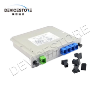 SC UPC 1/2 1/4 1/8 Mini tipe PLC Splitter 2 meter peralatan optik dengan Mini Optical Splitter