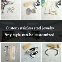 Pendentifs connecteurs en acier inoxydable plaqué or PVD vintage à double trou, motif lune, étoile, fleur, zircon, pour la fabrication de bijoux DIY