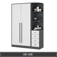 Nouvelle Armoire de Rangement Moderne en Bois pour Chambre à Coucher, Meuble de Rangement Personnalisé, Penderie d'Angle Simple pour Chambre