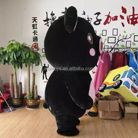 Efun-Costume de cochon noir gonflable, de dessin animé géant, taille adulte, mascotte d'animal gonflable, cosplay, 2m, 2.6m, à vendre