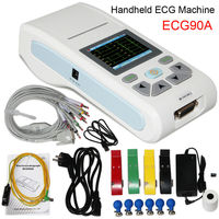 CONTEC ECG90A CE médical tactile EKG 12 plomb ecg machine EKG moniteur électrotélégraphe interprétation monocanal logiciel