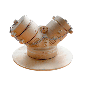 Válvula de aterrizaje de hidrante contra incendios 2 vías Conexión del Departamento de Bomberos Siamés Divisor de agua Válvula de protección contra incendios - Product Image 3