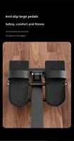 Rameur hydraulique silencieux pliable pour usage domestique transfrontalier - Équipement de fitness de 9,5 kg pour la perte de poids à domicile