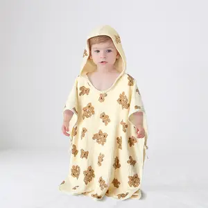 Premium Zachte Katoenen Peuter En Kinderbadhanddoek Pasgeboren Babybadhanddoek Badjas Met Capuchon Voor Kinderen Badhanddoek Cape