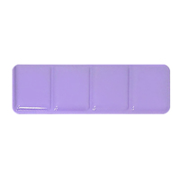 Pastell-Lila Metall-Farbpalette Blechdose 22*7*2cm 24 Stück Halbe Pfännchen Volle Pfännchen DIY Pigment Aquarellbox