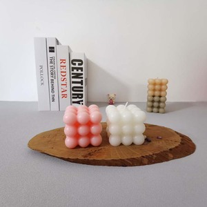 Velas Aromáticas en Forma <span class=keywords><strong>de</strong></span> Cubo para el Hogar, 5.4 oz, Decoración Estética para Habitaciones, Regalos Decorativos en Forma <span class=keywords><strong>de</strong></span> Pastel - Product Image 6