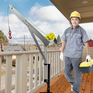 Mini grue de levage <span class=keywords><strong>Portable</strong></span> camion camionnette remorque montée sur véhicule 100/200/300/400kg grue en alliage d'aluminium de levage électrique/manuel - Product Image 1