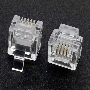 Nhà sản xuất trực tiếp phụ kiện <span class=keywords><strong>RJ11</strong></span> <span class=keywords><strong>6P4C</strong></span> cáp điện thoại cắm với pha lê đầu pha lê đầu <span class=keywords><strong>RJ11</strong></span> kết nối - Product Image 2