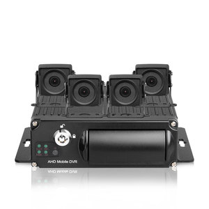 4 Channel H.265 Mobile DVR AHD 1080P <strong>SD</strong> <strong>Card</strong> Real Time Monitoring Mobile Car DVR Kit with 4pcs IR Waterproof Cameras - Product Image 1
