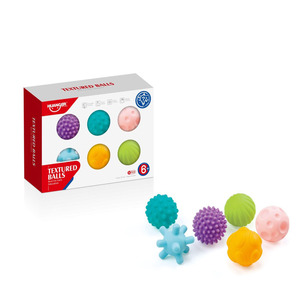 Ensemble de jouets en plastique souple en forme d'animaux pour l'éveil précoce des tout-petits avec couverture apaisante Marque <span class=keywords><strong>TAGO</strong></span> - Product Image 1