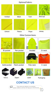 سترة السلامة الخارجية XZL عالية الوضوح بشعار مخصص، خامة متينة مسامية، مقاومة للماء وعاكسة عالية السطوع للاستخدام الليلي - Product Image 5