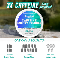 Pochette orale personnalisée 50mg de caféine naturelle et nootropique avec L-Tyrosine pour améliorer la concentration et L-Théanine pour l'énergie