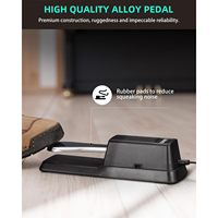 LEKATO Universal 1/4" 6.35mm TS Plug 1/8" 3.5mm TRS Adapter Baja Paduan Hitam Cocok untuk Saklar Polaritas Pedal Sustain Keyboard