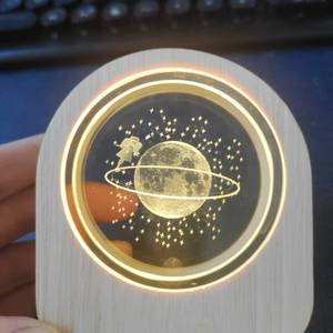 Đèn phòng ngủ đèn pha lê <span class=keywords><strong>3D</strong></span> Dạ Quang quà tặng ngày lễ tình nhân mới 2025 ngày lễ sinh nhật trang trí bàn Quà Tặng ánh sáng ban đêm - Product Image 3