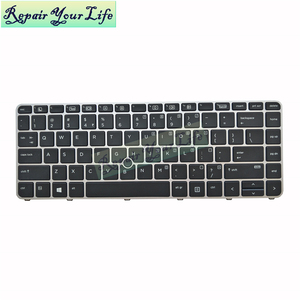 <span class=keywords><strong>Backlit</strong></span> chúng tôi Tiếng Anh máy tính xách tay bàn phím cho HP EliteBook 840 G3 745 G3 848 G3 9z. nchbv.21h bàn phím màu đen bạc khung và trackpoint - Product Image 5